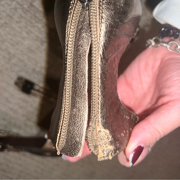 BCBG Maxazria metallic gladiator sandals - Picture 7 of 8